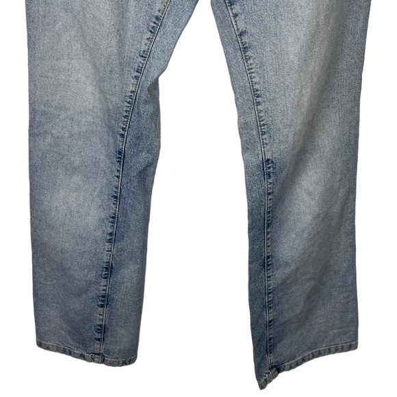 TOMMY HILFIGER Y2K VINTAGE LIGHT WASH FADED COTTON DENIM BLUE BOOTCUT JEANS - Picture 5 of 15